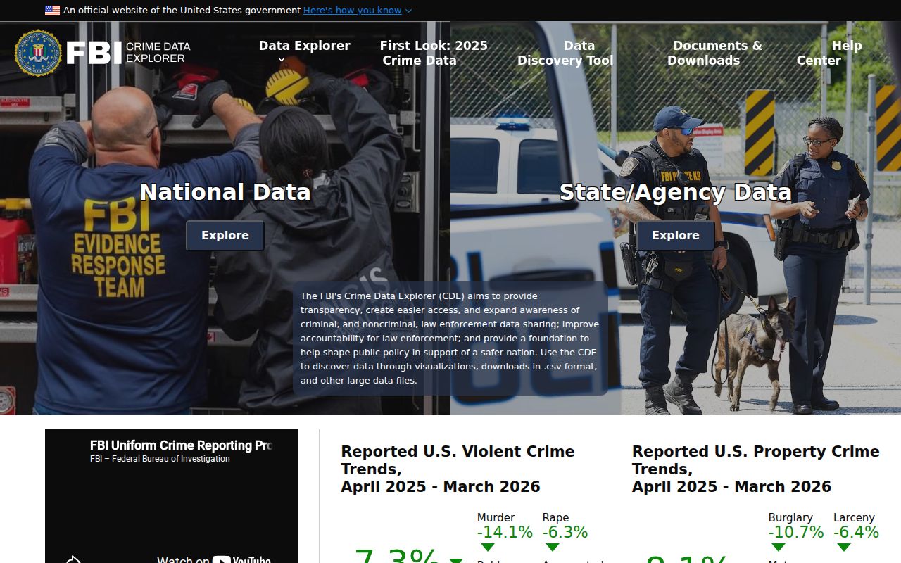 Pope County criminal records FBI crime data search